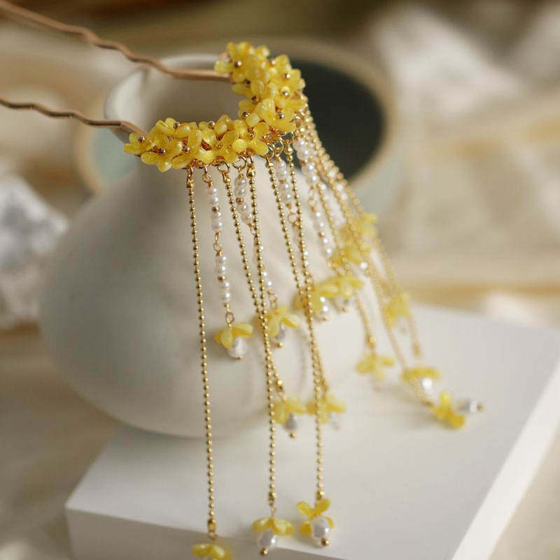 Ancient Style Osmanthus Hairpi - đánh giá và giá Hanbok Hair Pin