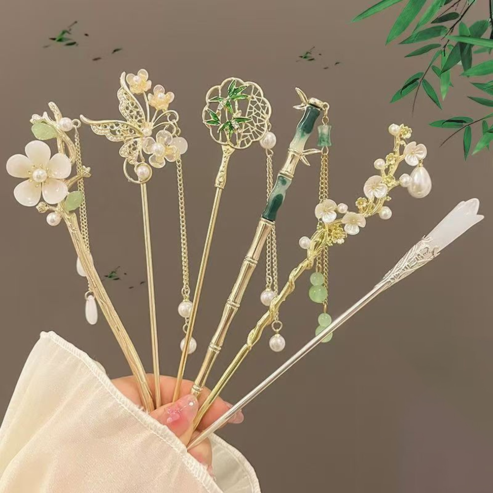 1/6pcs Elegant Chinese Style T - đánh giá và giá Hanbok Hair Pin