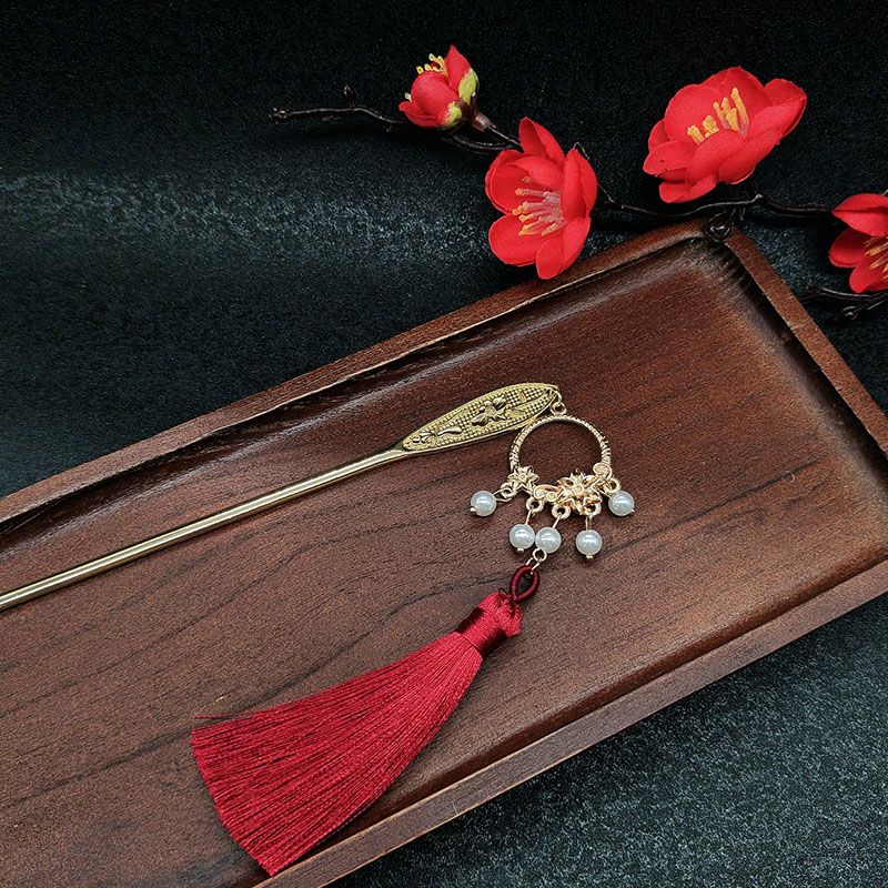 Ancient-Style Tassel Lotus Hai - đánh giá và giá Hanbok Hair Pin
