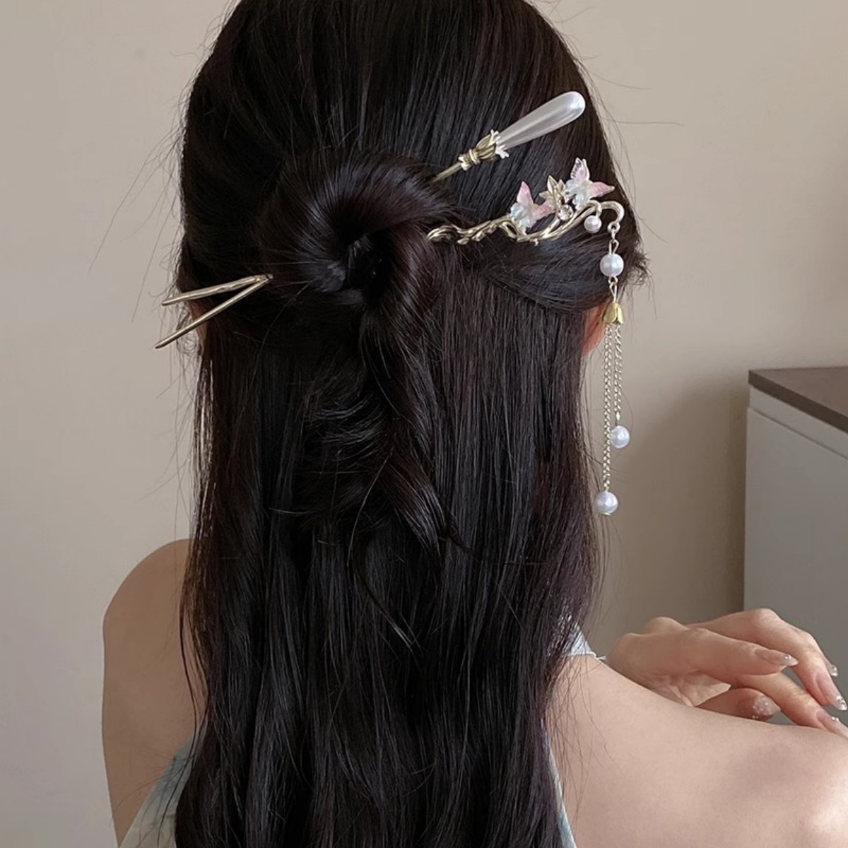 2025 New Flower Hairpin For Wo - đánh giá và giá Hanbok Hair Pin